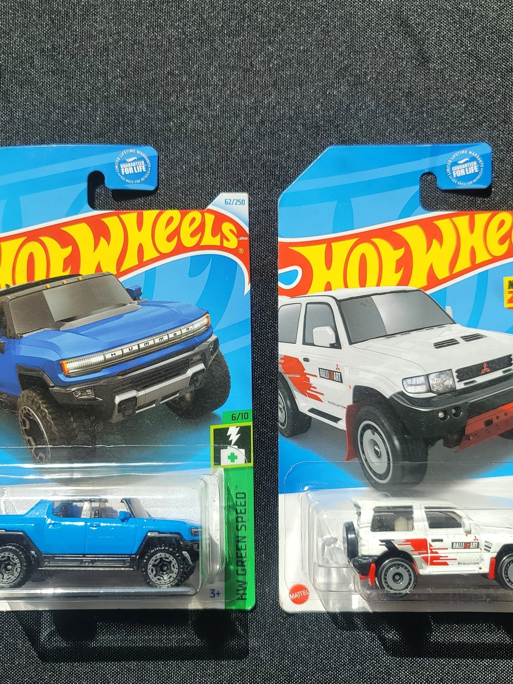 HOT WHEELS Mitsubishi Pajero Evolution and GMC Hummer Ev Bundle UNOPENED NEW